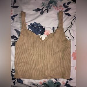 H&M crop ribbed sleeveless top